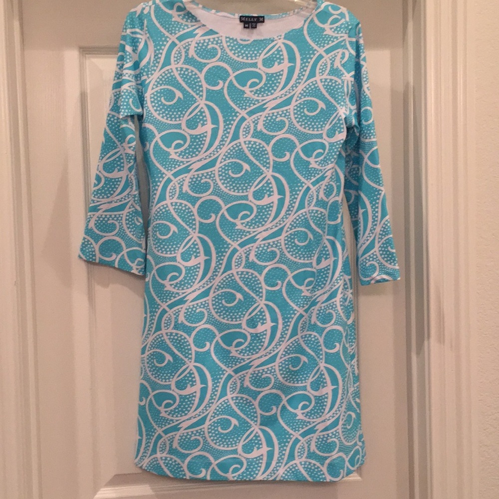 Melly M size M Shift Dress 92% Nylon 8% Spandex